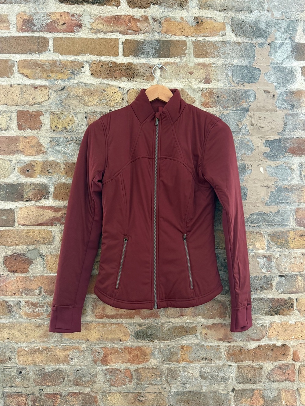 lululemon athletica Maroon Full-Zip Utility Jacket